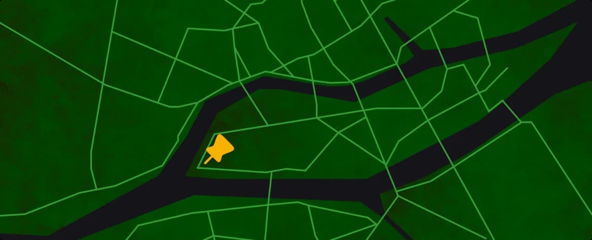 Plan d'accès à l'Australian Café, au Hangar à Bananes